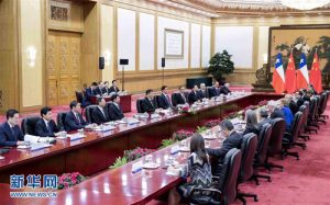 习近平同智利总统巴切莱特举行会谈一致同意深化中智全面战略伙伴关系