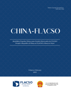 FLACSO publica el número especial "China-FLACSO"