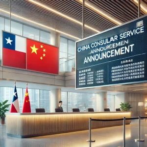 Anuncio sobre la reanudación completa de la toma de huellas digitales y fotografías para pasaportes y documentos de viaje en la Embajada de China en Chile